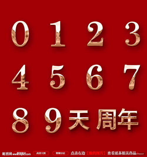 豪华盛典 房地产周年庆倒计时金属数字设计图与数字广告艺术